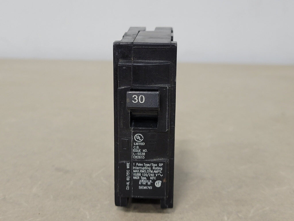 SIEMENS 30 Amp, 1 Pole, 120/240 Volts Circuit Breaker Q130