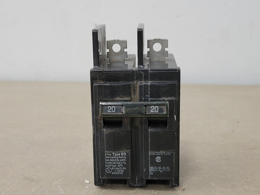 SIEMENS 20 Amp, 2 Pole, 120/240 Volts Circuit Breaker BQ2B020