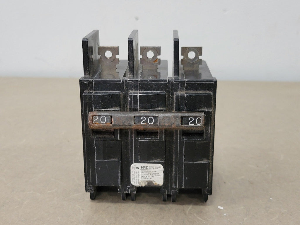SIEMENS 20 Amp, 3 Pole, 240 Volts Circuit Breaker BQ3B020