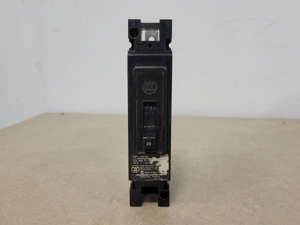 WESTINGHOUSE 20 Amp, 1 Pole, 120 Volts Circuit Breaker EB1020