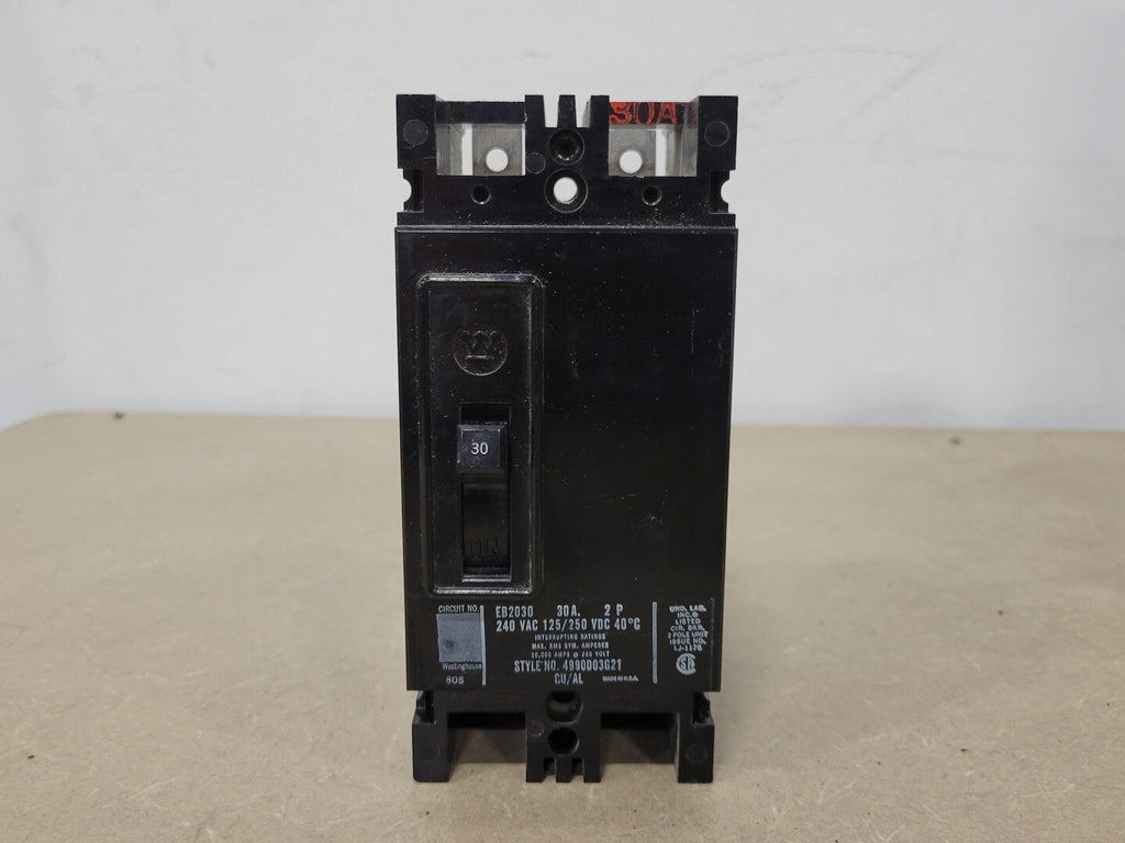 WESTINGHOUSE 30 Amp, 2 Pole, 240 Volts Circuit Breaker EB2030