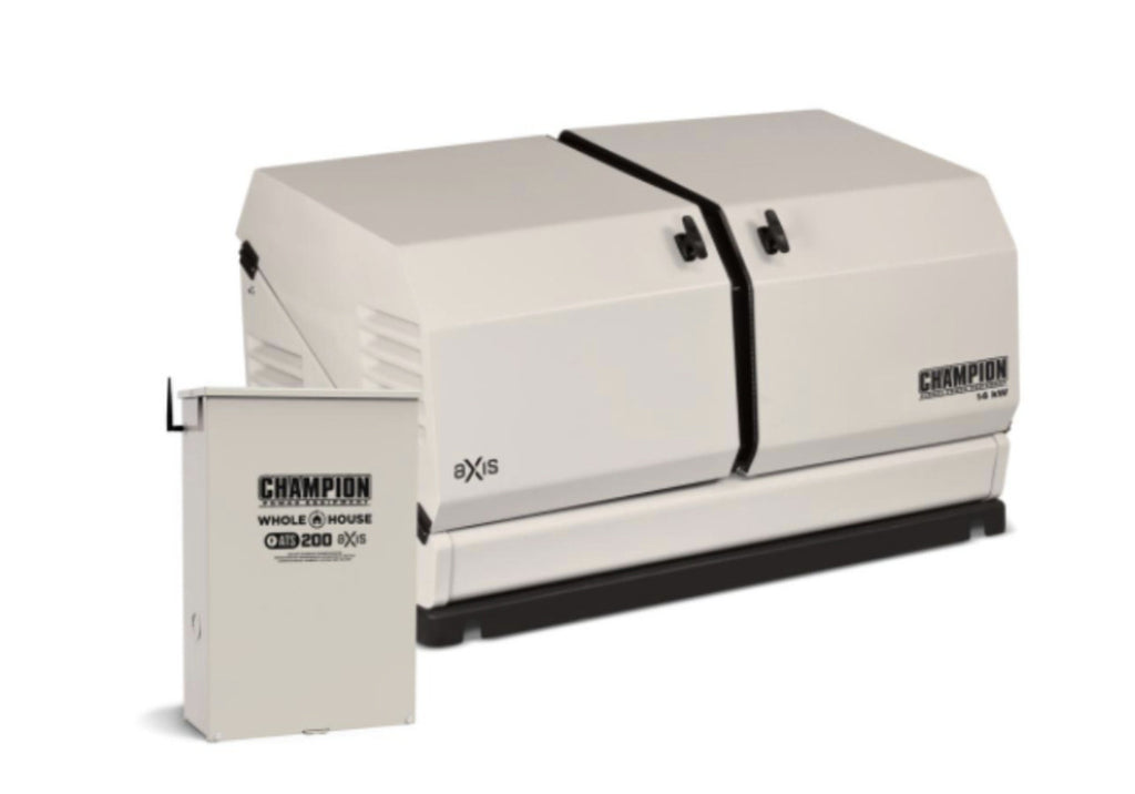 CHAMPION 14 kW aXis Home Standby Generator w/ 200-Amp Whole House Switch