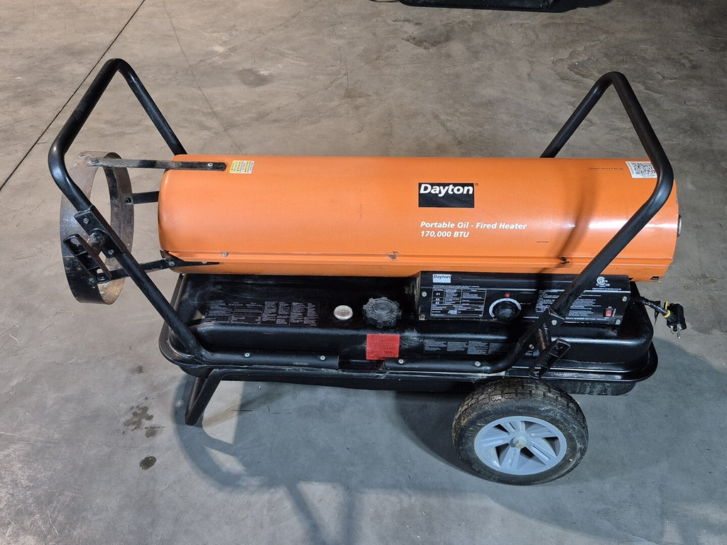 DAYTON 170,000 BTU Portable Oil Fire Heater 3VE51H