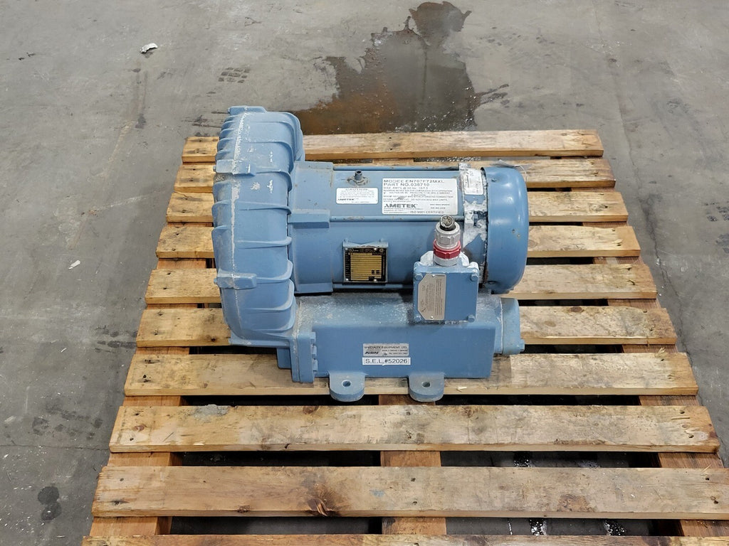 AMETEK 5 hp Regenerative Blower EN707F72MXL, P/N 038710