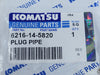 KOMATSU 1/8" NPT Plug Pipe 6216-14-5820