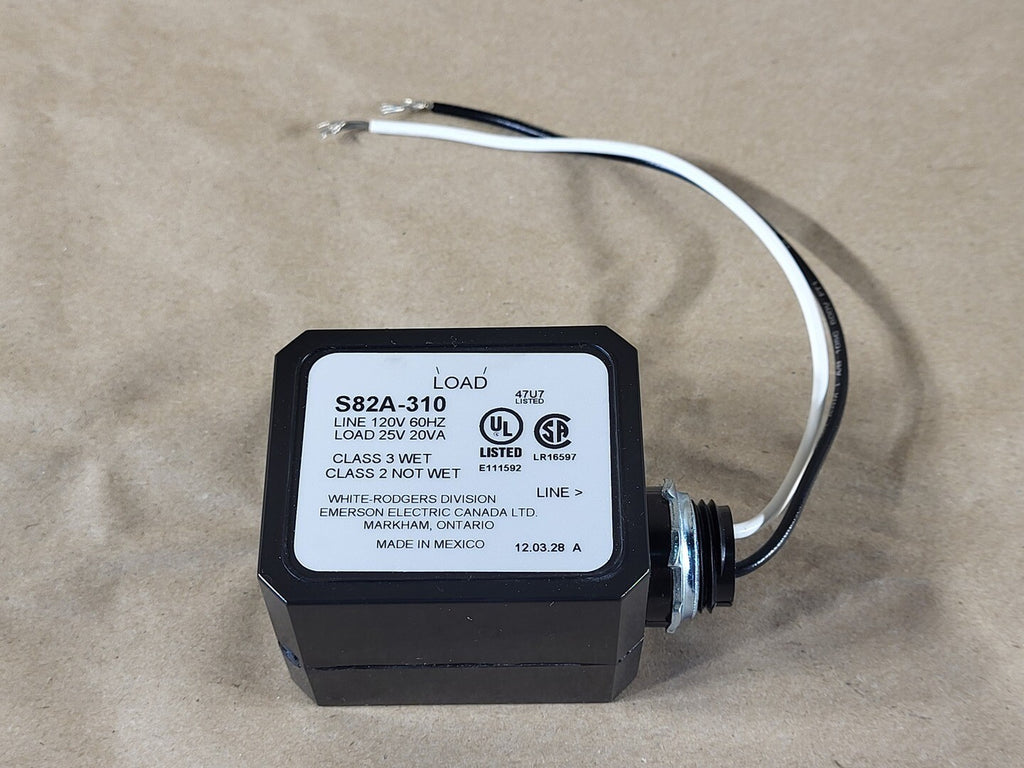 WHITE-RODGERS 20 VA Transformer S82A-310, Pri 120V, Sec 25V
