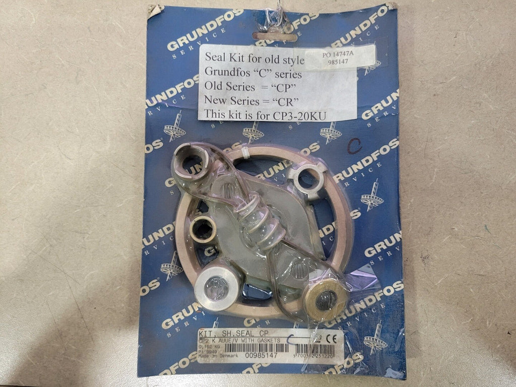 GRUNDFOS Shaft Seal Kit 00985147, CP2 K AUUE /V w/ Gasket