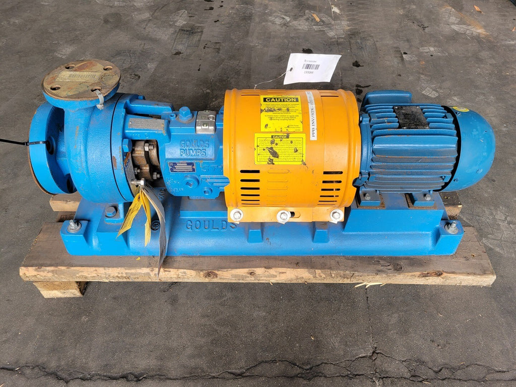 GOULDS 3196 i-FRAME Process Centrifugal Pump, 1.50x3-6, 100GPM, 20FT