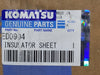 KOMATSU Insulator Sheet ED0904