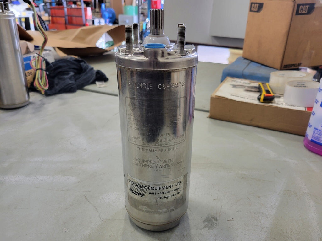 FRANKLIN ELECTRIC 1/2 HP, 230 Volts, 3450 Rpm Submersible Pump Motor 2145054916
