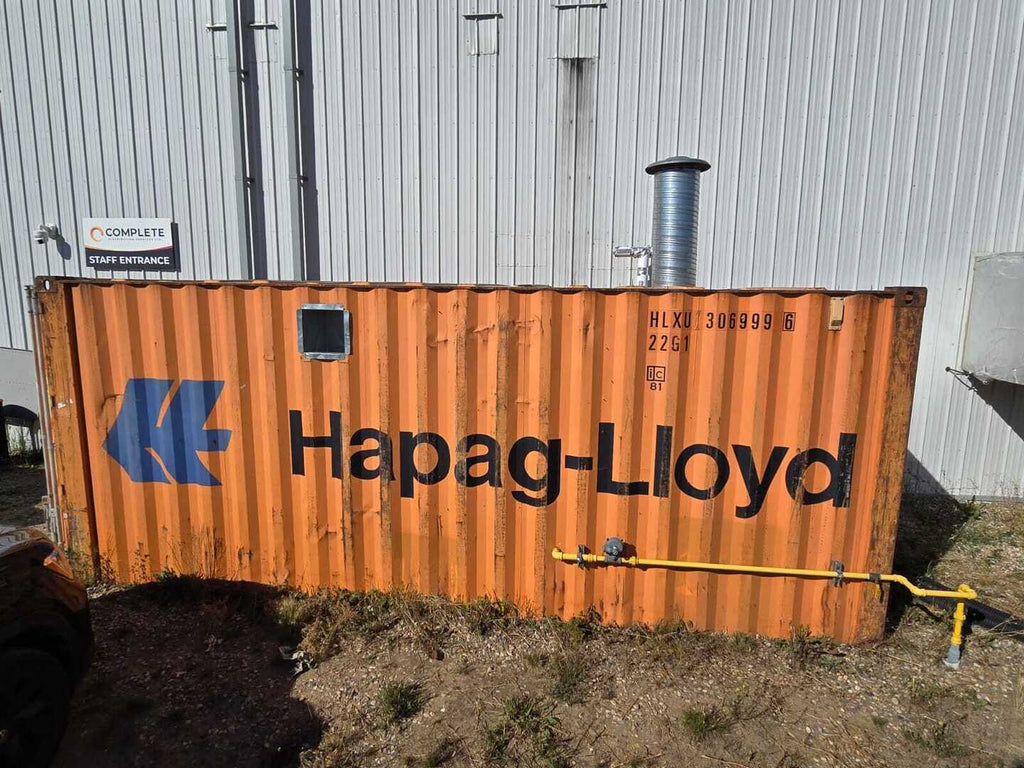 ALLIED ENGINEERING CO. 960,000 BTU/HR Low Pressure Natural Gas Boiler AAE960-N-E-M in Containerized