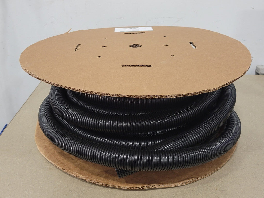 PANDUIT Corrugated Loom Slit Wall Tubing Black CLT125F-L20, 1.28" x 50ft