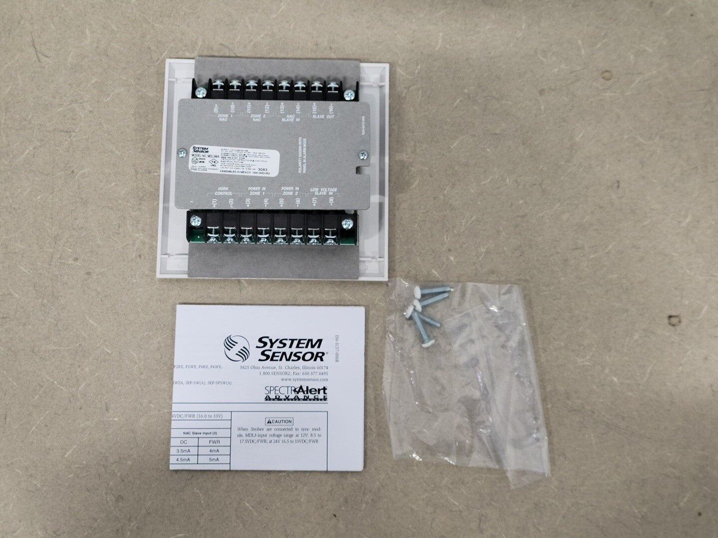 SYSTEM SENSOR Sync Circuit Module MDL3WA
