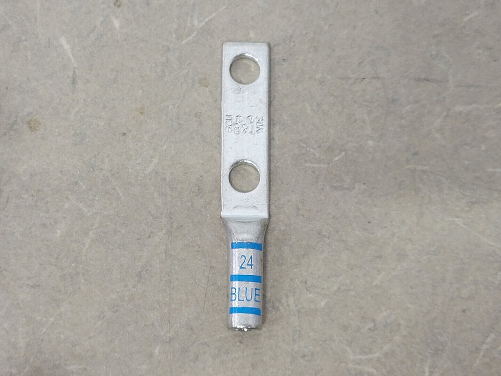 ABB 2 Hole, Cu, Long Barrel Compression Lug 256-30695-1014 (Box of 15)
