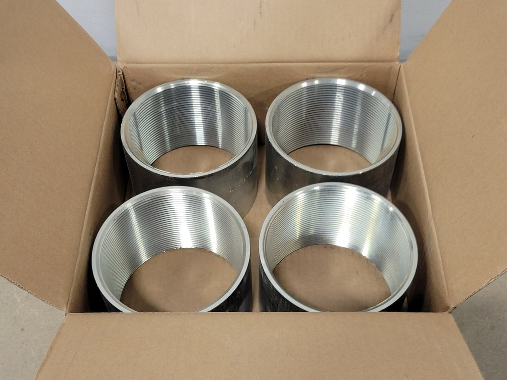 WEIFANG EAST STEEL PIPE CO 4" Rigid Steel Conduit Coupling RC400 (Box of 4)
