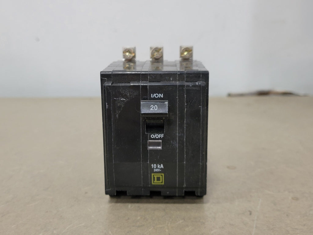 SQUARE D 20 Amp, 3 Poles, 240 volts Circuit Breaker QOB320