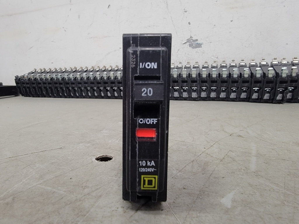 SQUARE D 20 Amp, 1 Pole, 120/240 Volts Circuit Breaker QOB120