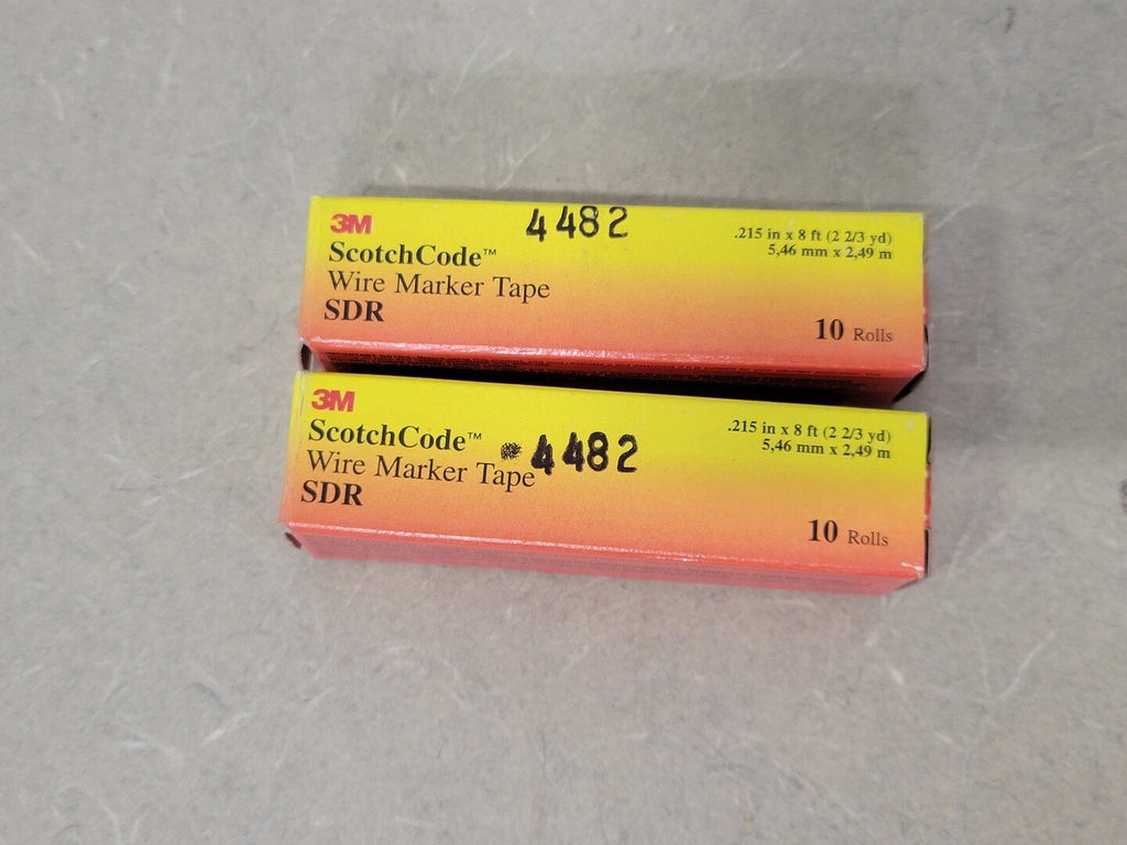 3M Number 8 Wire Marker Tape SDR 4482 (Lot of 15)