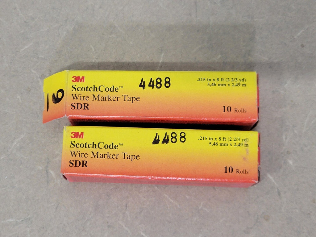 3M Number 9 Wire Marker Tape SDR 4488 (Lot of 19)