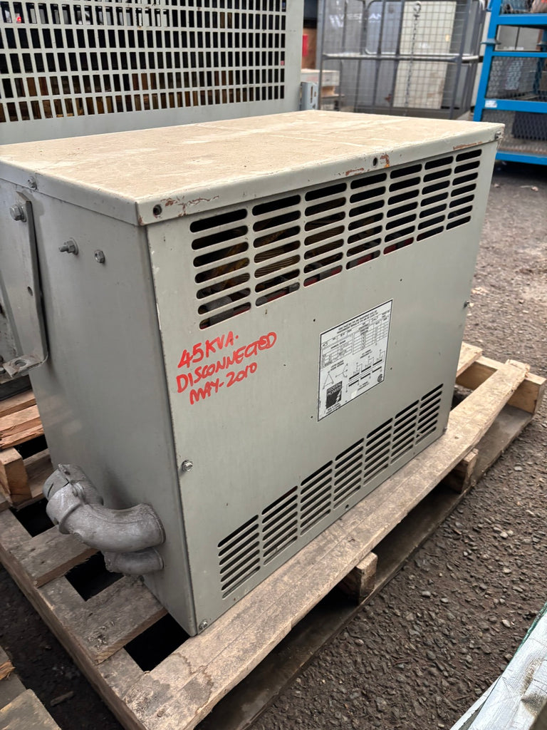 FEDERAL PIONEER 45 kVA Transformer, 600 pri. volts, 208Y/120 sec. volts