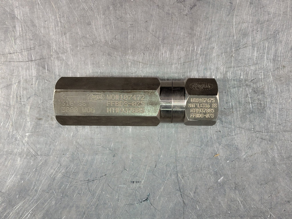 ARGUS 3/4", 3000 psi, Inline Ball Valve B16.34, FFBDS-075