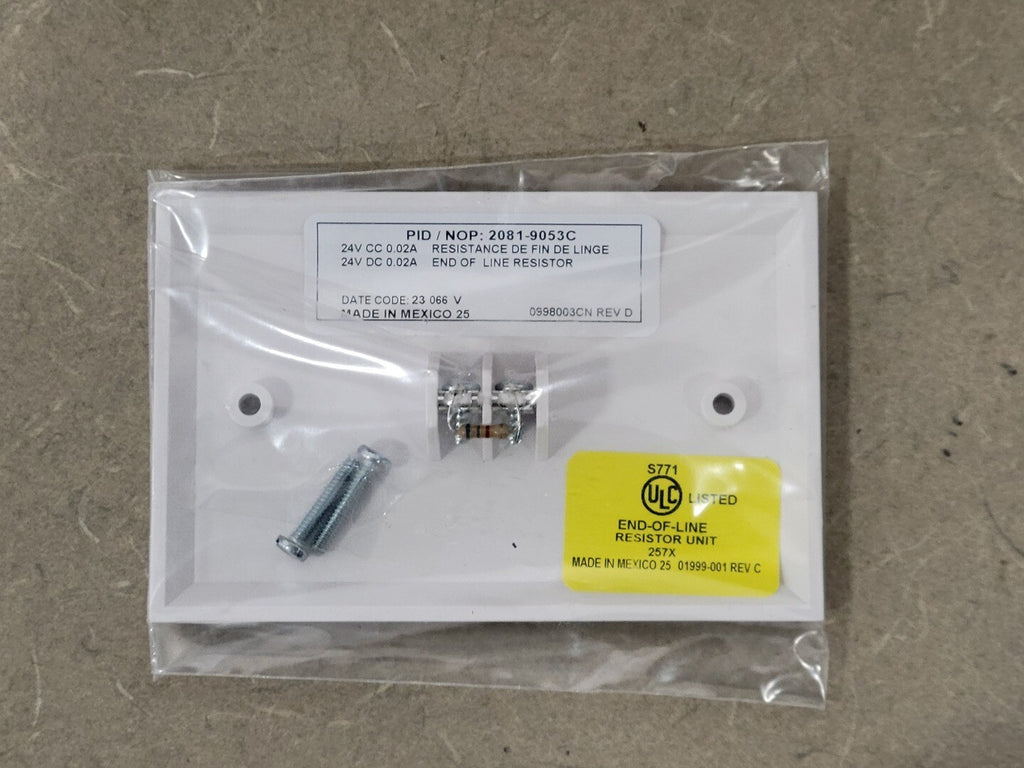 SIMPLEX End-Of-Line Resistor 6.8K 2081-9053C, P/N 07431201 (Box of 44)