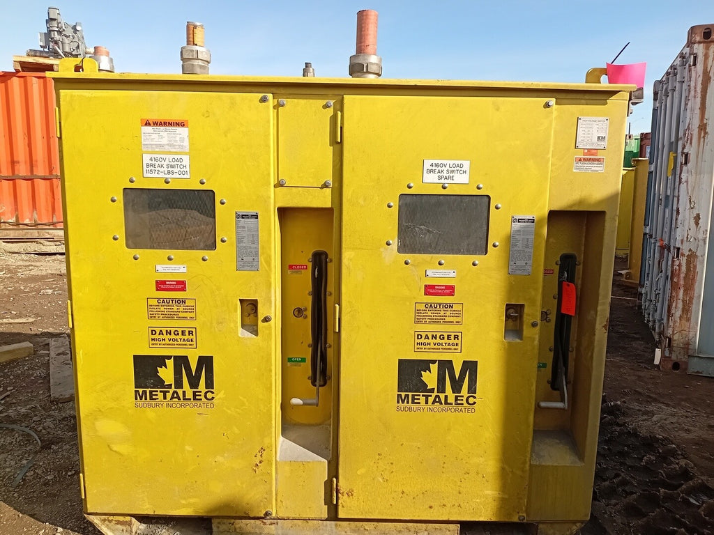 METALEC 4160 Volts 600 Amp High Voltage Switch 122-5-DDM1