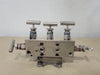 HAM-LET 5 Way Direct Mount Manifold NPT Connection M-50A-15-8NF-SS-T-T