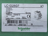 SCHNEIDER ELECTRIC 25 Amp, 3 Pole, 1NO + 1NC, 120 VAC Coil Contactor LC1D25G7