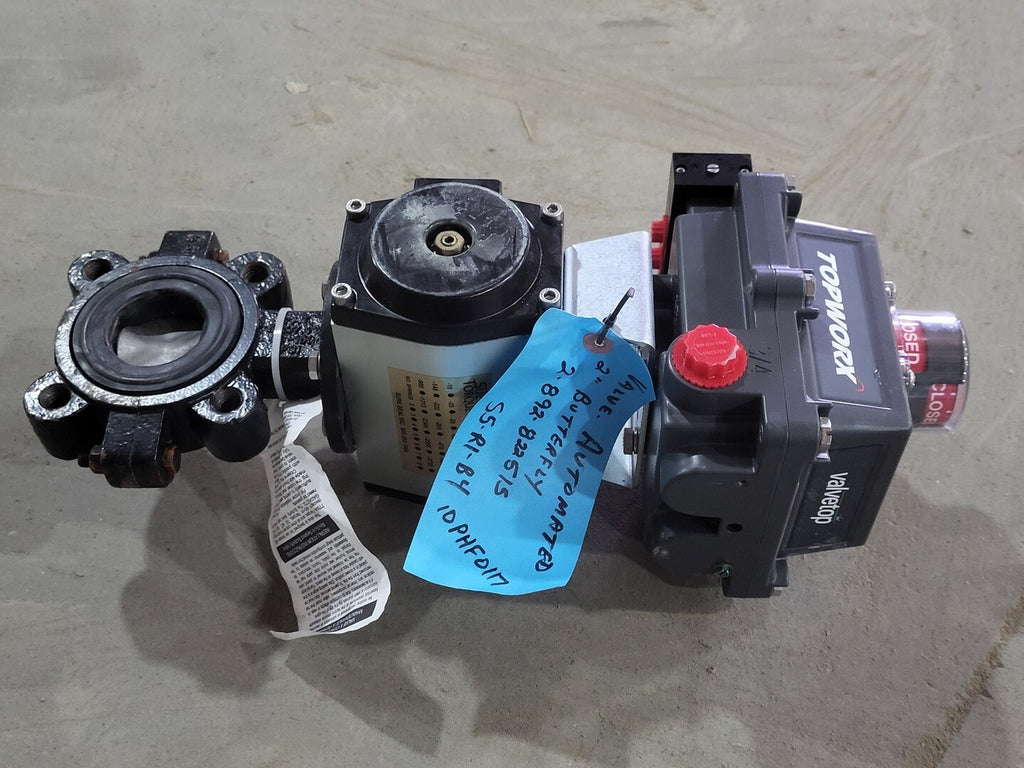 SURE SEAL 2" 150psi Butterfly Valve 2-892-822515 w/ Valve Controller DXP-M21GNEB7A21