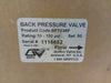 GRIFFCO 3/8" Back Pressure Valve BPT038P, 10 to 150 PSI