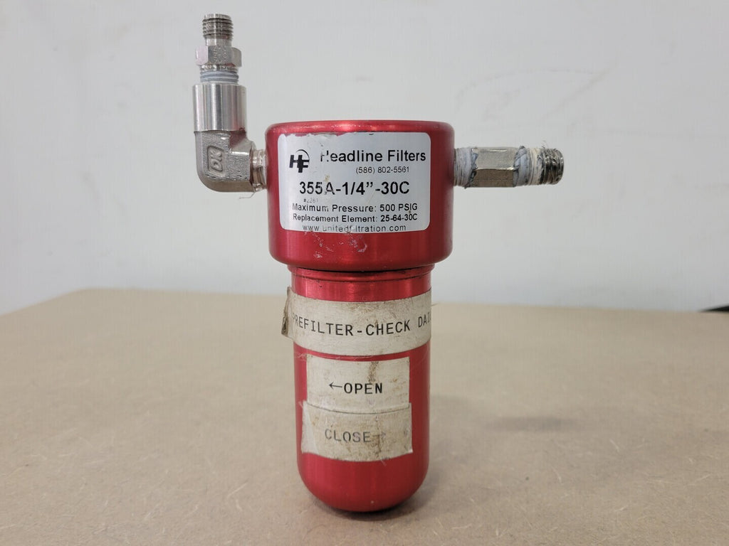 Headline Filters 355A-1/4"-30C