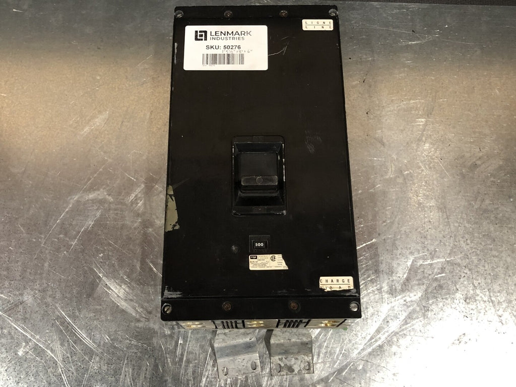 FEDERAL PIONEER 500 Amp, 3 Pole, 600 volts  Circuit Breaker NM631000