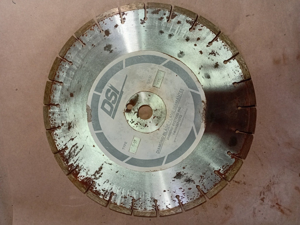 DSI 14" x .095 Diamond Blade GB-37 10mm H BLD 1" Arbor W/25 Segs