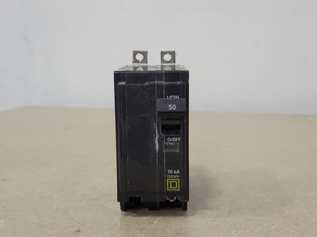 SQUARE D 50 Amp, 2 Pole, 120/240 volts Circuit Breaker QOB250