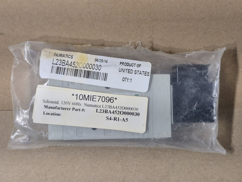 NUMATICS 120V 60HZ Solenoid Valve L23BA452O000030