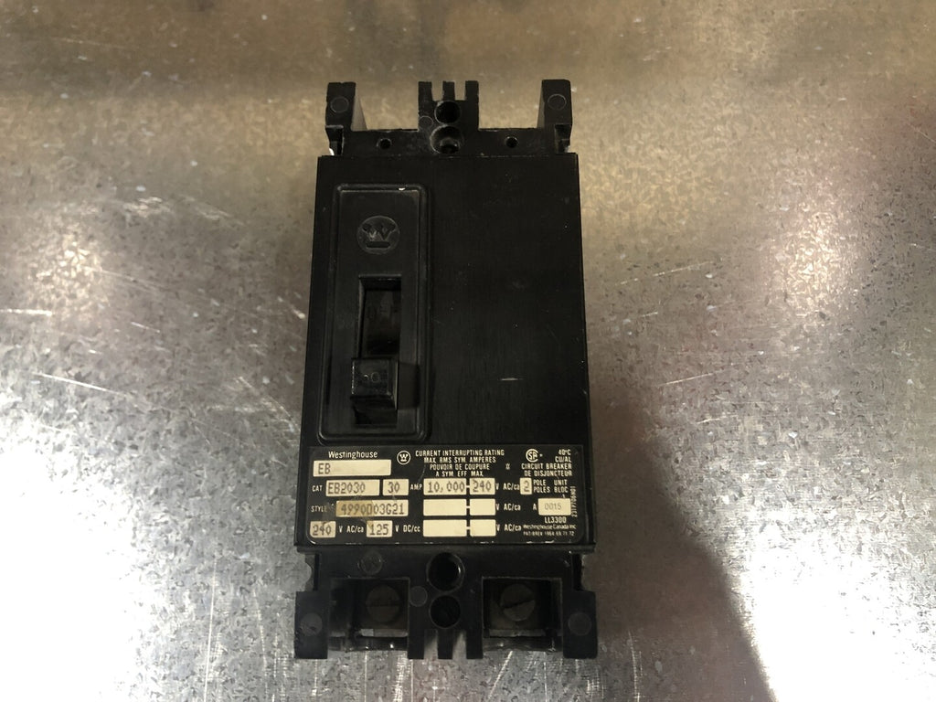 WESTINGHOUSE 30 Amp, 2 Pole, 240 volts Circuit Breaker EB2030