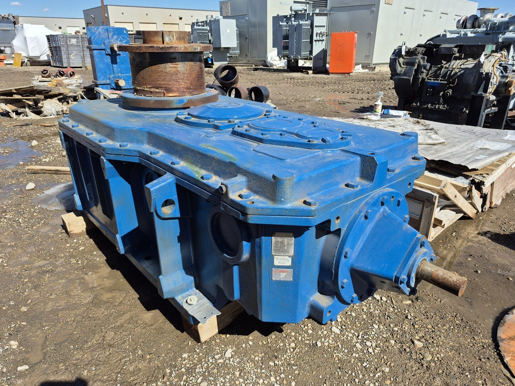 HANSEN RVN144K Heavy-Duty Industrial Gear Reducer / Gearbox, 243:1 Ratio, Overhauled