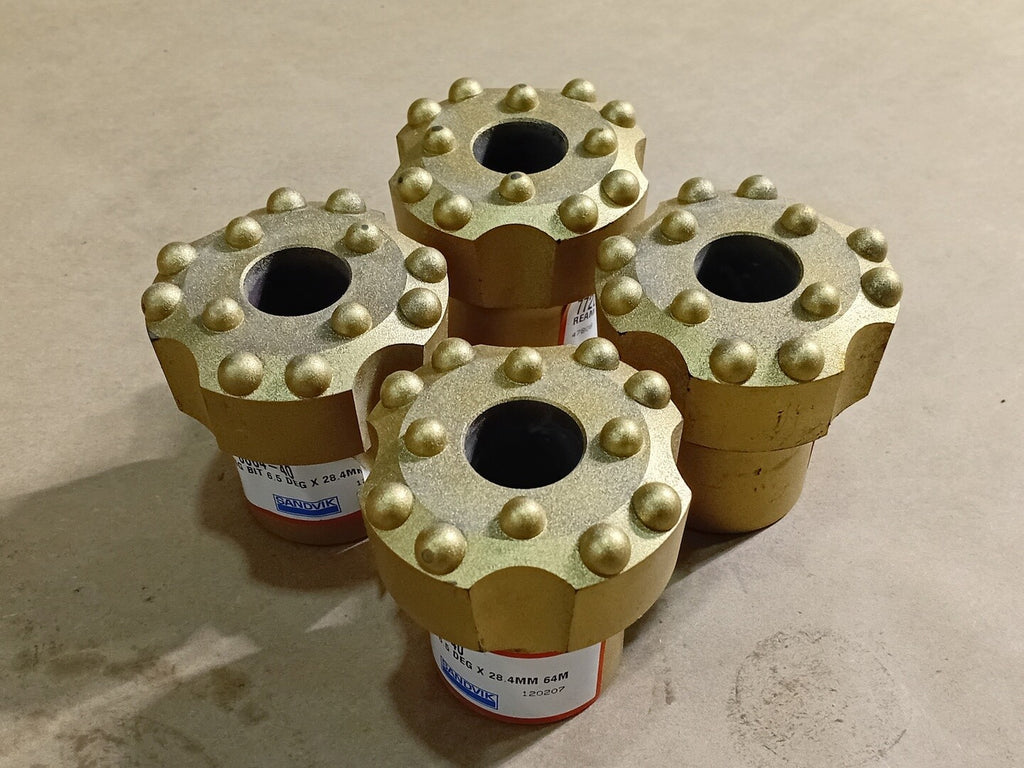 SANDVIK 2 1/2" Rock Drill Reaming Bit 6.5Deg x 28.4mm 7720-6664-40 (Box of 4)