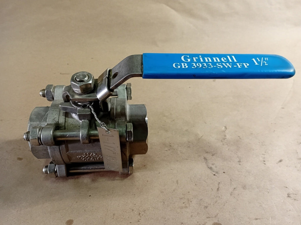 GRINNELL 1-1/2" 1000 WOG Ball Valve GB 3933-SW-FP