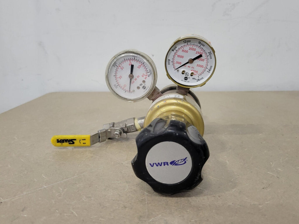VWR 3000 PSI Inlet, 50 PSI Delivery Gas Cylinder Regulator 55850-474