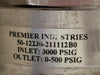PREMIER INDUSTRIES INC. 3000 PSI Inlet / 0-500 PSI Outlet Gas Regulator 50-12230-211112B0