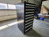 STANLEY VIDMAR 30" Wide 10 Drawer Black Cabinet w/ Key
