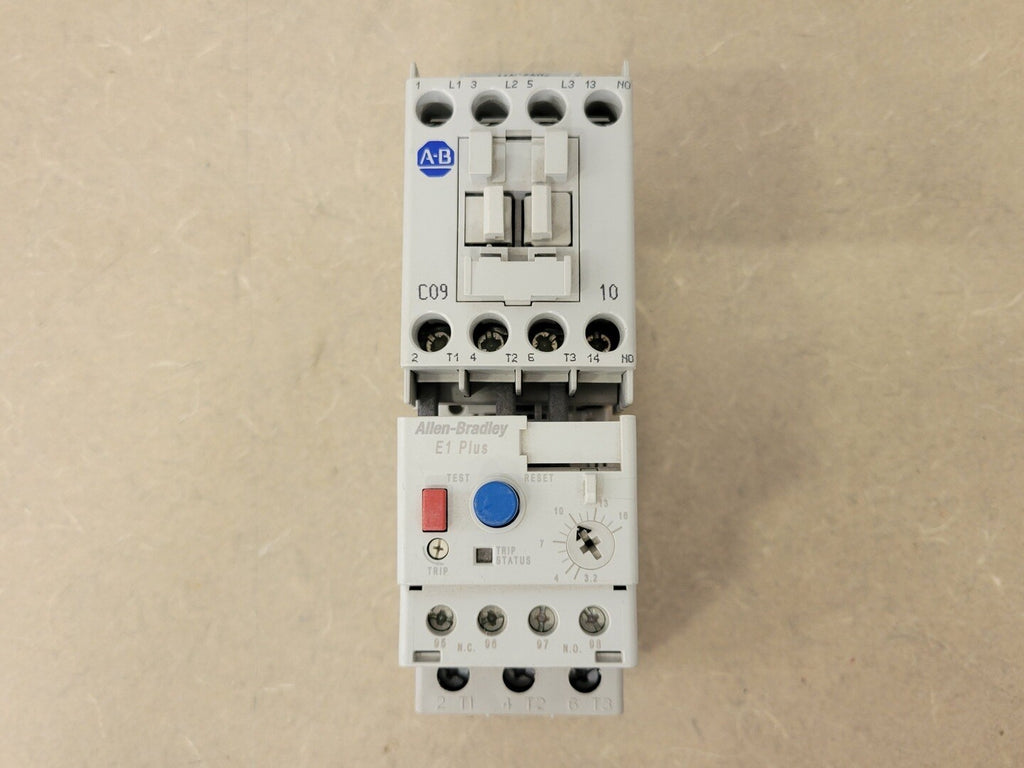 ALLEN-BRADLEY 9 Amp, 3 Pole, 110/120 VAC Contactor 100-C09D10 w/ Overload Relay