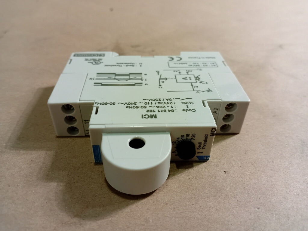 CROUZET 1-20 Amps, 24 VDC Current Control Relay MCI 84871102