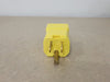 HUBBELL 15A 125V Straight Male Plug HBL5965VY (Box of 6)