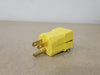 HUBBELL 15A 125V Straight Male Plug HBL5965VY (Box of 6)