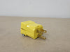 HUBBELL 15A 125V Straight Male Plug HBL5965VY (Box of 6)