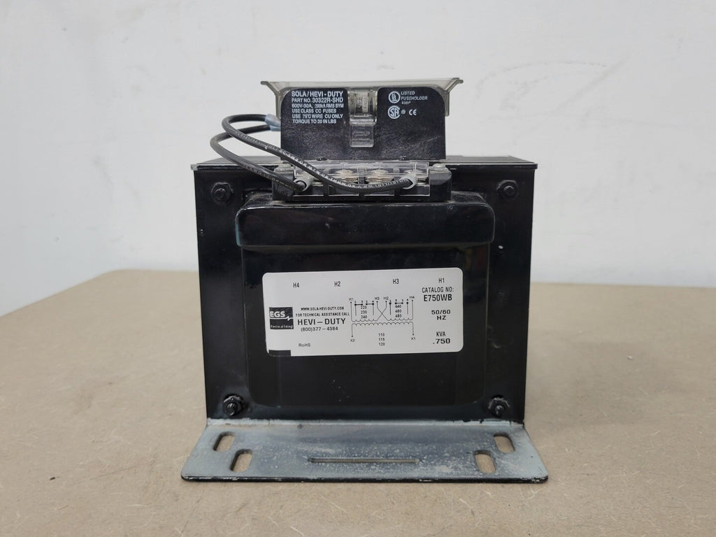 EGS 750 VA Control Transformer 240/480 pri. volts, 120 sec. volts E750WB
