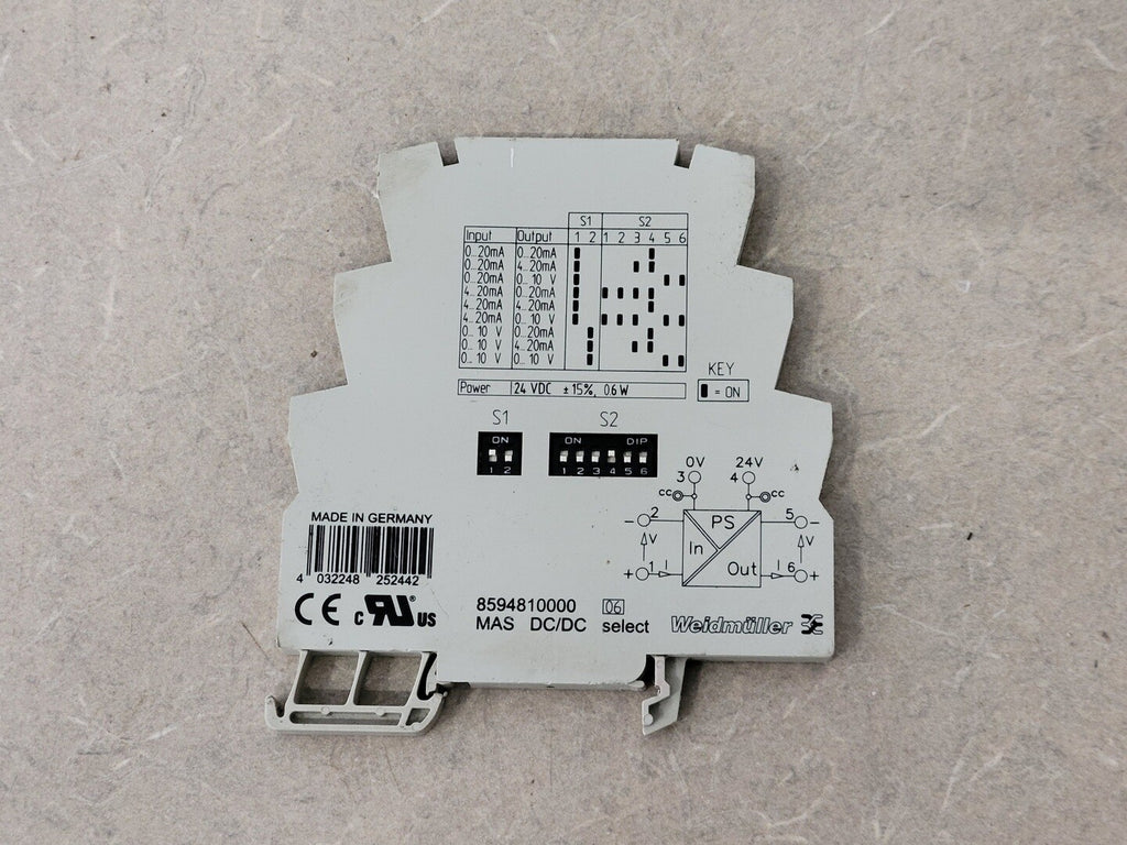 WEIDMULLER MAS DC/DC Signal Converter 8594810000